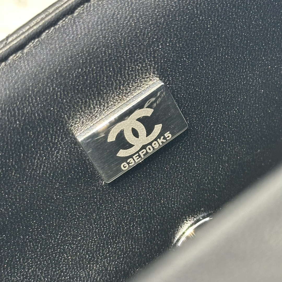 Chanel AS2431 Mini Classic Handbag With Top Handle Lambskin CC19004 - Default Title - View 9
