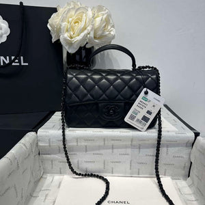 Chanel AS2431 Mini Classic Handbag With Top Handle Lambskin CC19005 - Default Title - View 1