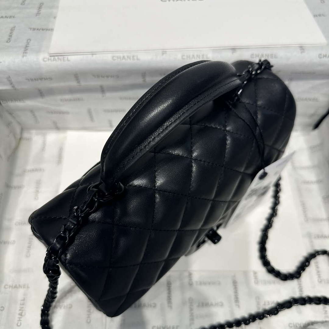Chanel AS2431 Mini Classic Handbag With Top Handle Lambskin CC19005 - Default Title - View 4