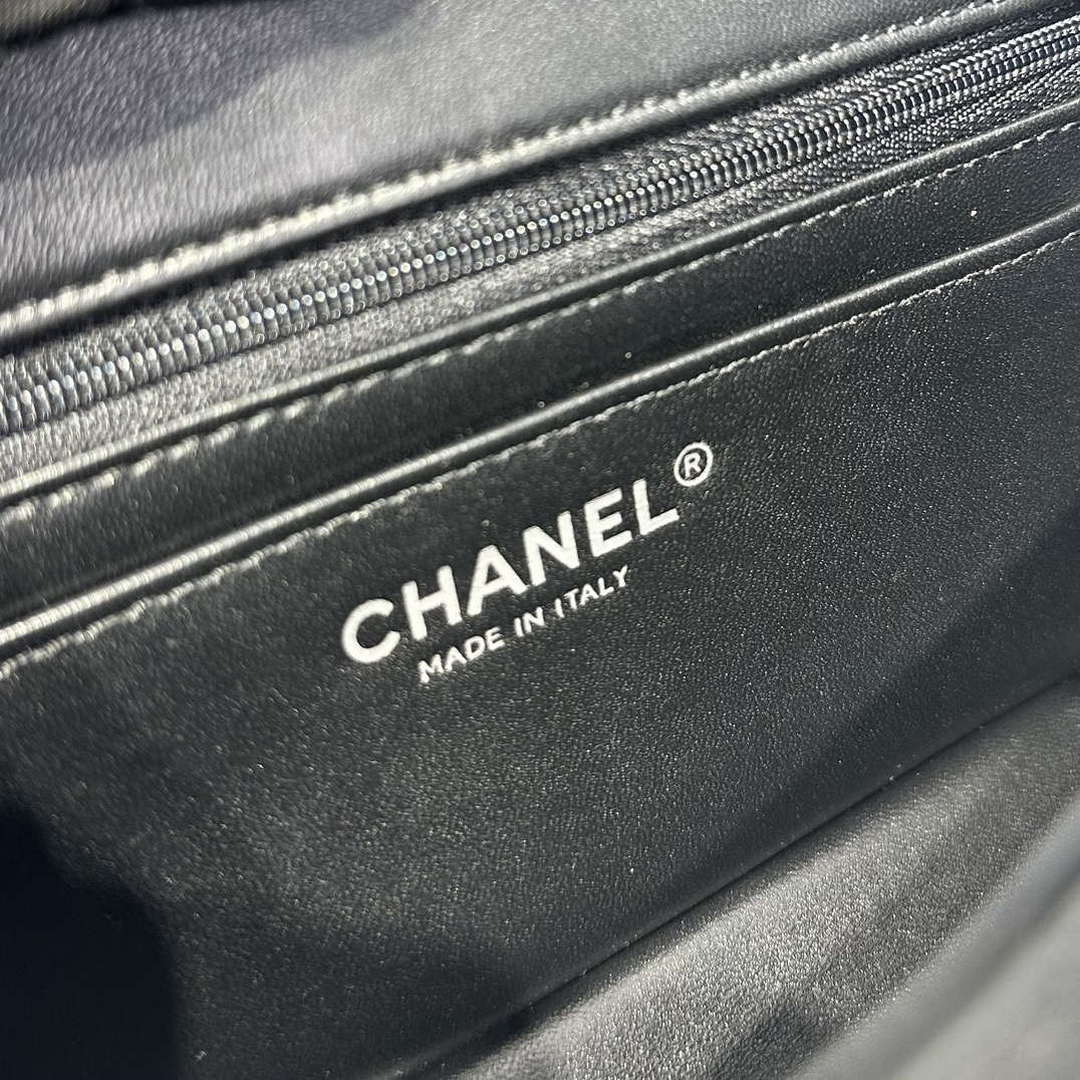 Chanel AS2431 Mini Classic Handbag With Top Handle Lambskin CC19005