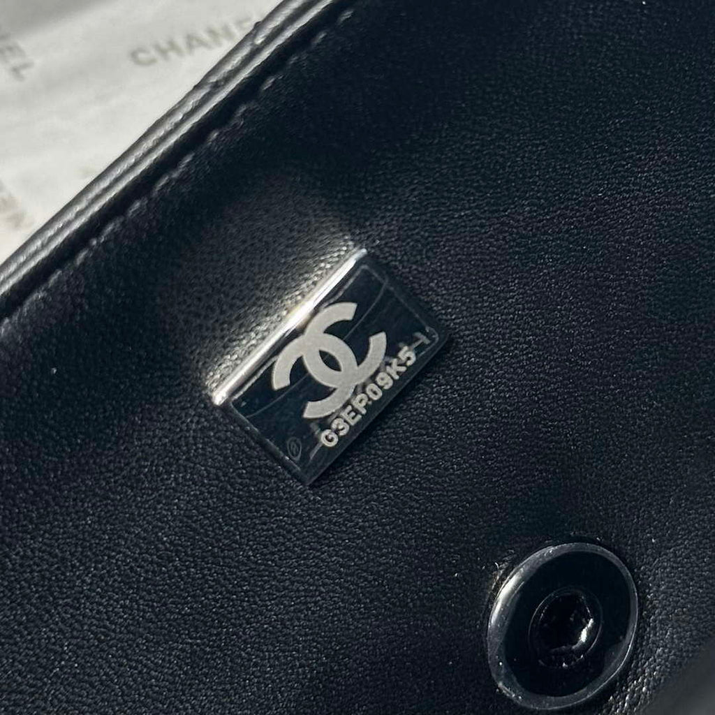 Chanel AS2431 Mini Classic Handbag With Top Handle Lambskin CC19005