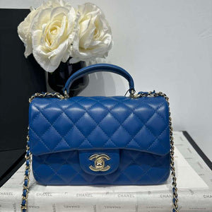 Chanel AS2431 Mini Classic Handbag With Top Handle Lambskin CC19006 - Default Title - View 2