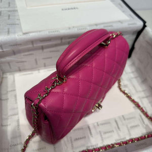 Chanel AS2431 Mini Classic Handbag With Top Handle Lambskin CC19007 - Default Title - View 4