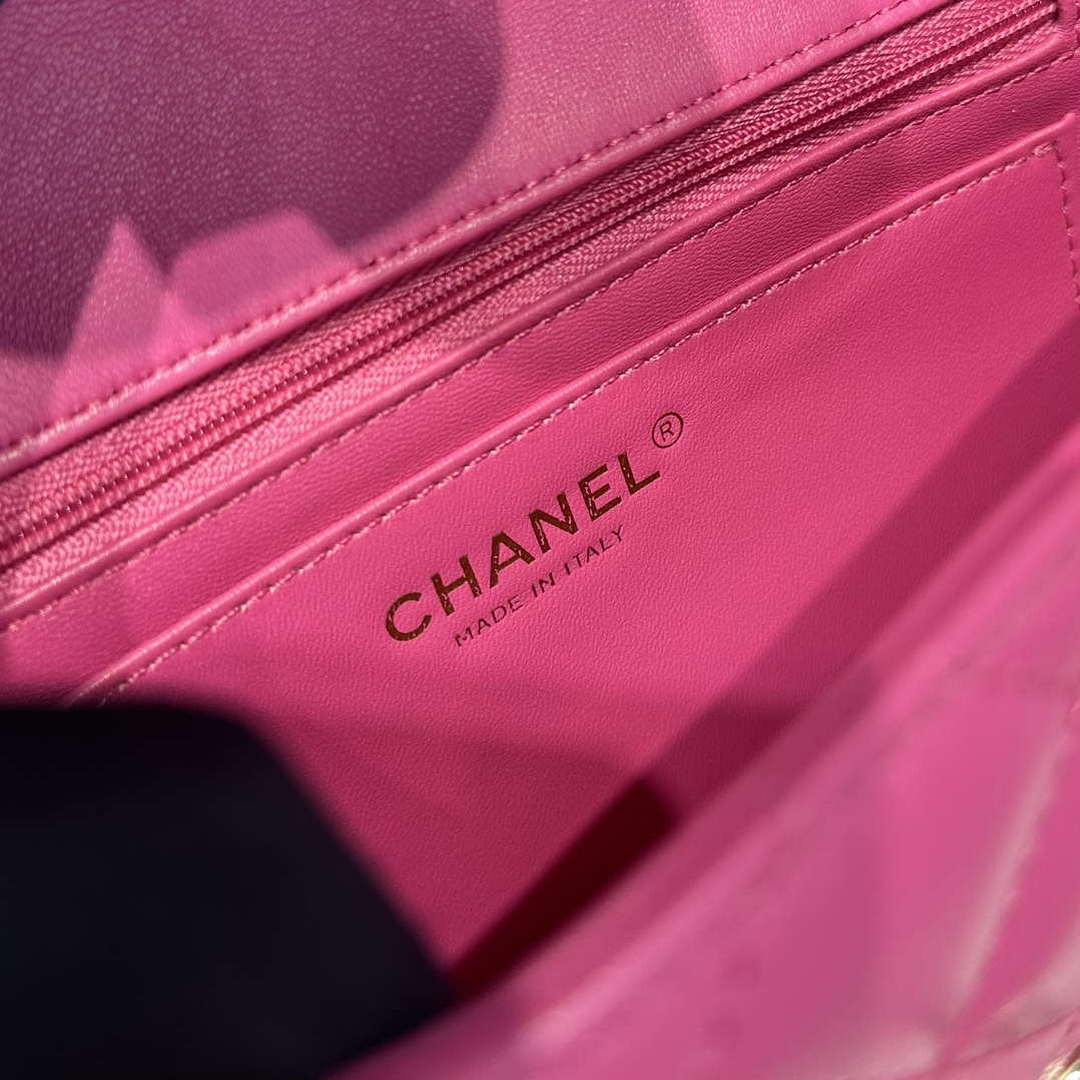Chanel AS2431 Mini Classic Handbag With Top Handle Lambskin CC19007 - Default Title - View 9