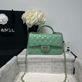 Chanel AS2431 Mini Classic Handbag With Top Handle Lambskin CC19008 - Default Title - View 1