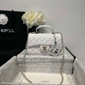 Chanel AS2431 Mini Classic Handbag With Top Handle Lambskin CC19009 - Default Title - View 1