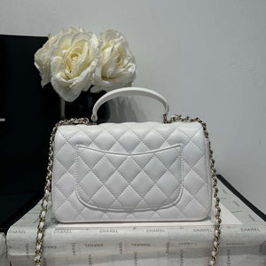 Chanel AS2431 Mini Classic Handbag With Top Handle Lambskin CC19009 - Default Title - View 5