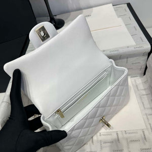 Chanel AS2431 Mini Classic Handbag With Top Handle Lambskin CC19009 - Default Title - View 7