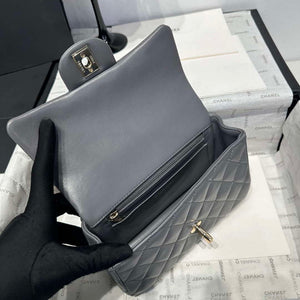Chanel AS2431 Mini Classic Handbag With Top Handle Lambskin CC19010 - Default Title - View 6