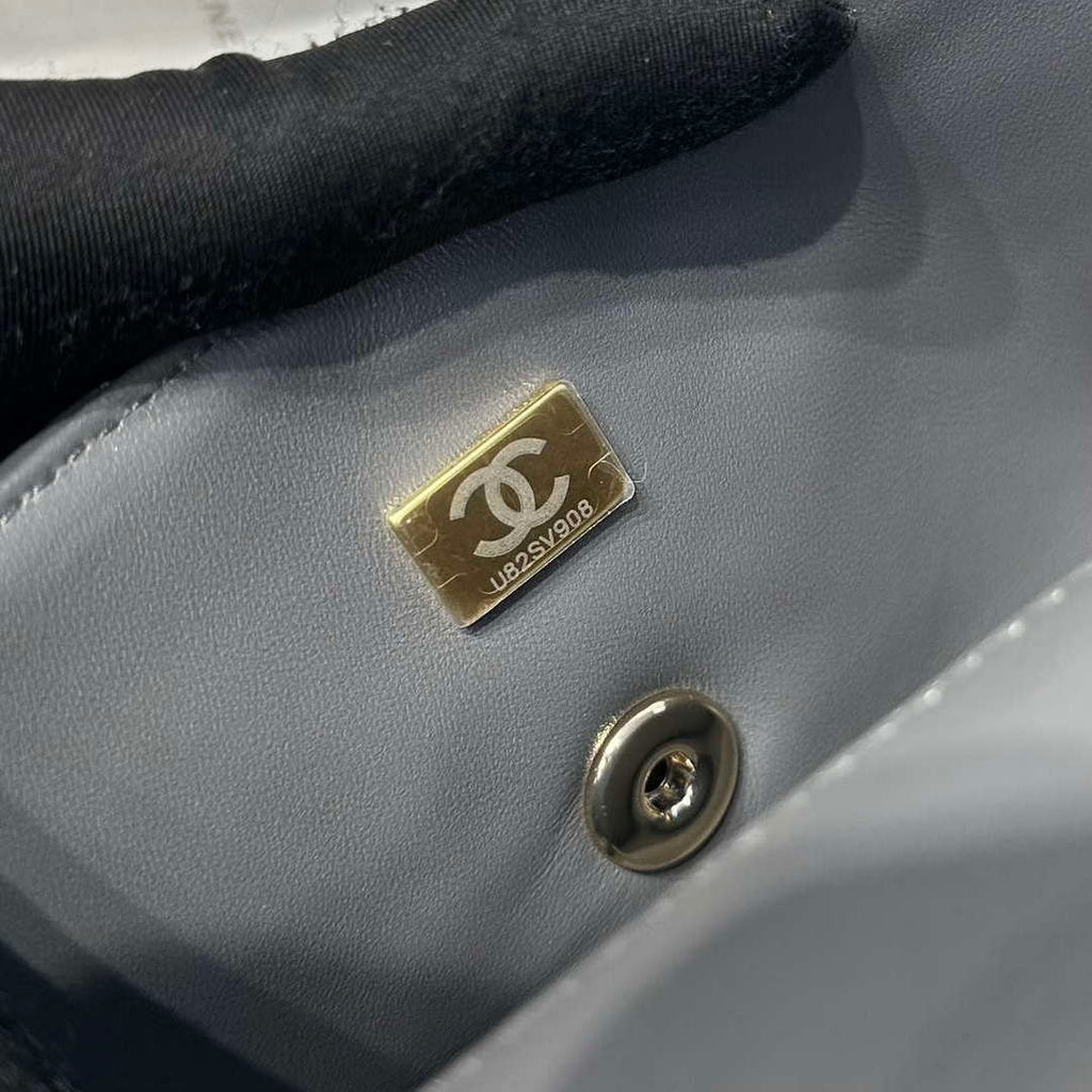 Chanel AS2431 Mini Classic Handbag With Top Handle Lambskin CC19010