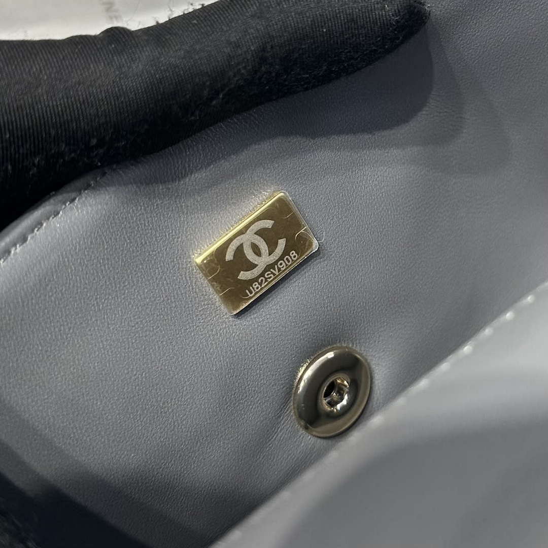 Chanel AS2431 Mini Classic Handbag With Top Handle Lambskin CC19010
