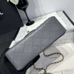 Chanel AS2431 Mini Classic Handbag With Top Handle Lambskin CC19010 - Default Title - View 9