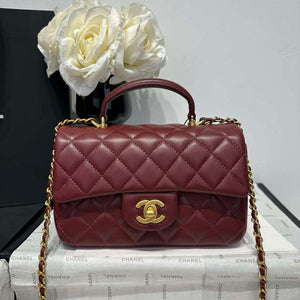 Chanel AS2431 Mini Classic Handbag With Top Handle Lambskin CC19011 - Default Title - View 2
