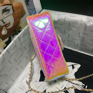 Chanel AS2431 Mini flap Fantasy Mirror Calfskin & Gold-Tone Metal Pink - Default Title - View 5