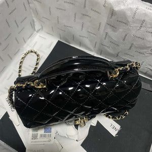 Chanel AS2431 Mini flap Mirror Calfskin & Gold-Tone Metal Black - Default Title - View 3