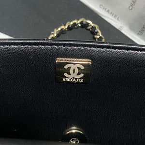 Chanel AS2431 Mini flap Mirror Calfskin & Gold-Tone Metal Black - Default Title - View 9