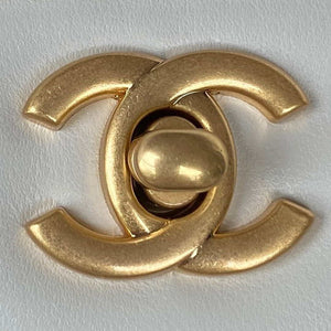 Chanel AS2431 Mini flap White Lambskin bag with top handle Gold - Default Title - View 3