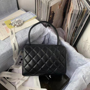 Chanel Flap Bag With Top Handle AS2463 Lambskin Black - Default Title - View 3