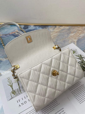Chanel AS2477 Mini Flap CC Wrapped Bag with Top Handle White - Default Title - View 7
