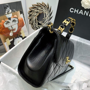 Chanel AS2478 Flap CC Wrapped Bag with Top Handle Black - Default Title - View 4