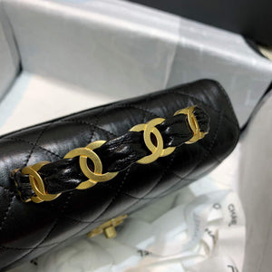 Chanel AS2478 Flap CC Wrapped Bag with Top Handle Black - Default Title - View 7