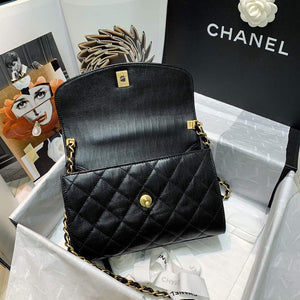 Chanel AS2478 Flap CC Wrapped Bag with Top Handle Black - Default Title - View 8