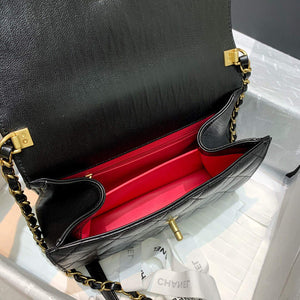 Chanel AS2478 Flap CC Wrapped Bag with Top Handle Black - Default Title - View 9