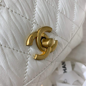 Chanel AS2478 Flap CC Wrapped Bag with Top Handle White - Default Title - View 6