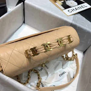 Chanel AS2478 Flap CC Wrapped Bag with Top Handle Apricot - Default Title - View 4