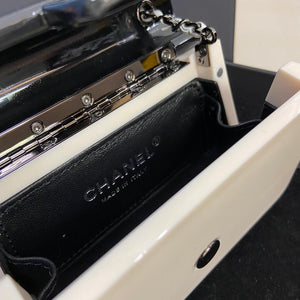 Chanel AS2534 Acrylic Mini Flap Bag White and Black - Default Title - View 7