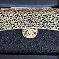 Chanel AS3526 Mini Evening Bag Wool Tweed & Gold-Tone Metal Black - Default Title - View 1