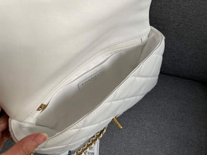 Chanel AS2563 Flap Bag Lambskin Gold Metal White - Default Title - View 8