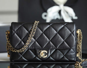 Chanel AS2563 Flap Bag Lambskin Gold Metal Black - Default Title - View 2