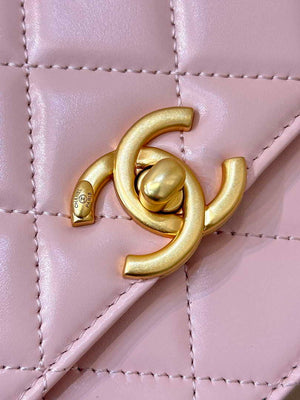 Chanel AS2615 Woc Wallet on Chain Calfskin Bag Light Pink - Default Title - View 5