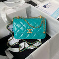 Chanel AS2615 Woc Wallet on Chain with Gold Charm Mini Vintage Calfskin Bag