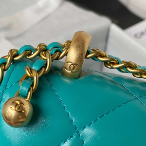 Chanel AS2615 Woc Wallet on Chain with Gold Charm Mini Vintage Calfskin Bag - Default Title - View 5