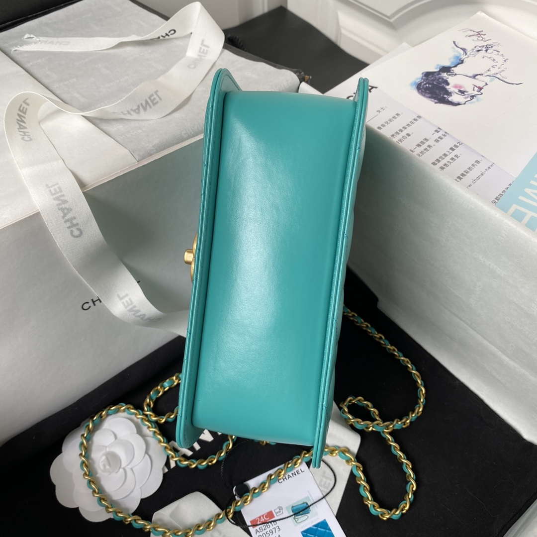 Chanel AS2615 Woc Wallet on Chain with Gold Charm Mini Vintage Calfskin Bag - Default Title - View 6