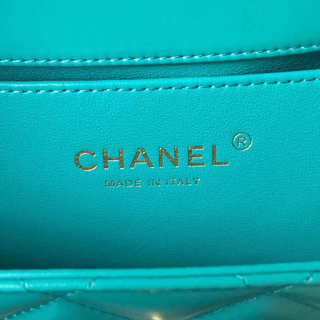 Chanel AS2615 Woc Wallet on Chain with Gold Charm Mini Vintage Calfskin Bag - Default Title - View 8