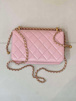 Chanel AS2649 Woc Wallet on Chain Calfskin Bag Pink - Default Title - View 9