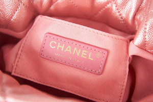 Chanel AS2859 Bucket Bag Shoulder Bag Shiny Grained Calfskin Pink - Default Title - View 9