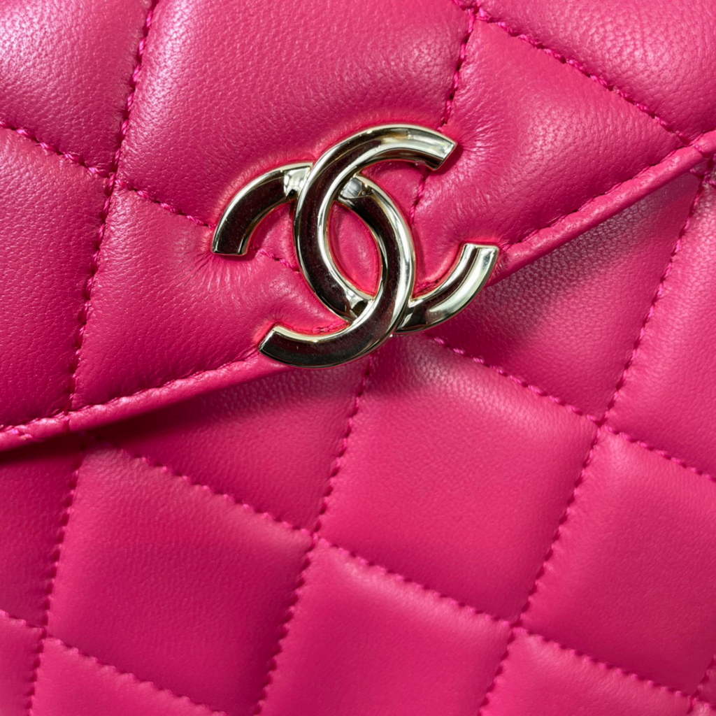 Chanel AS2877 Small Box Bag Lambskin Gold Metal Plum