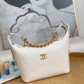 Chanel AS2910 Hobo Handbag Calfskin White Gold - Default Title - View 1