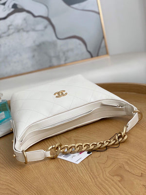 Chanel AS2910 Hobo Handbag Calfskin White Gold - Default Title - View 6