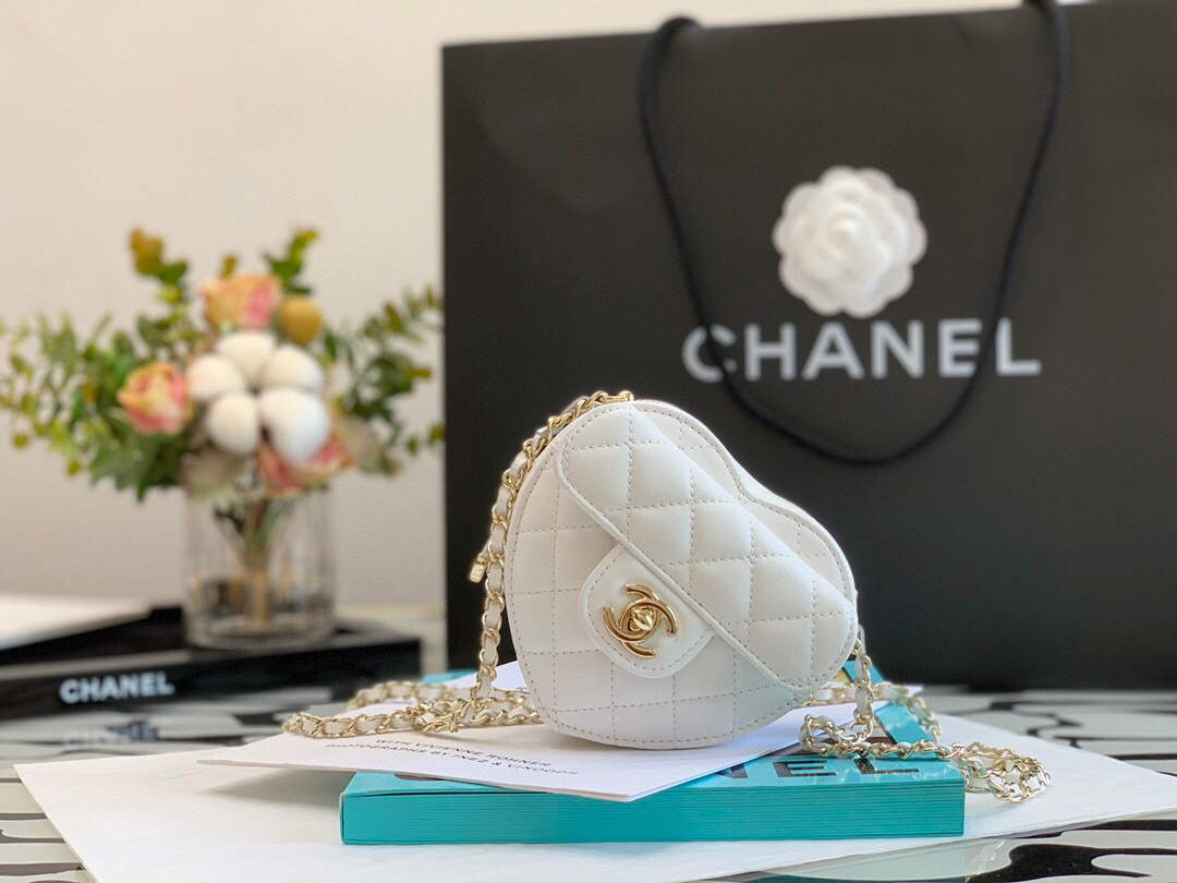 Chanel AS2927 Flap Bag Lambskin White