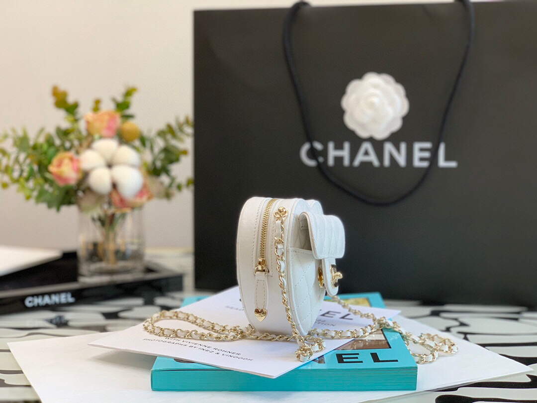 Chanel AS2927 Flap Bag Lambskin White