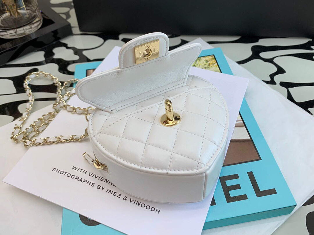 Chanel AS2927 Flap Bag Lambskin White
