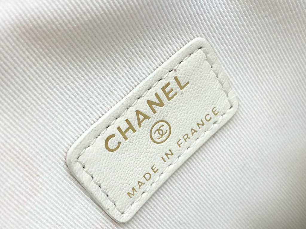 Chanel AS2927 Flap Bag Lambskin White