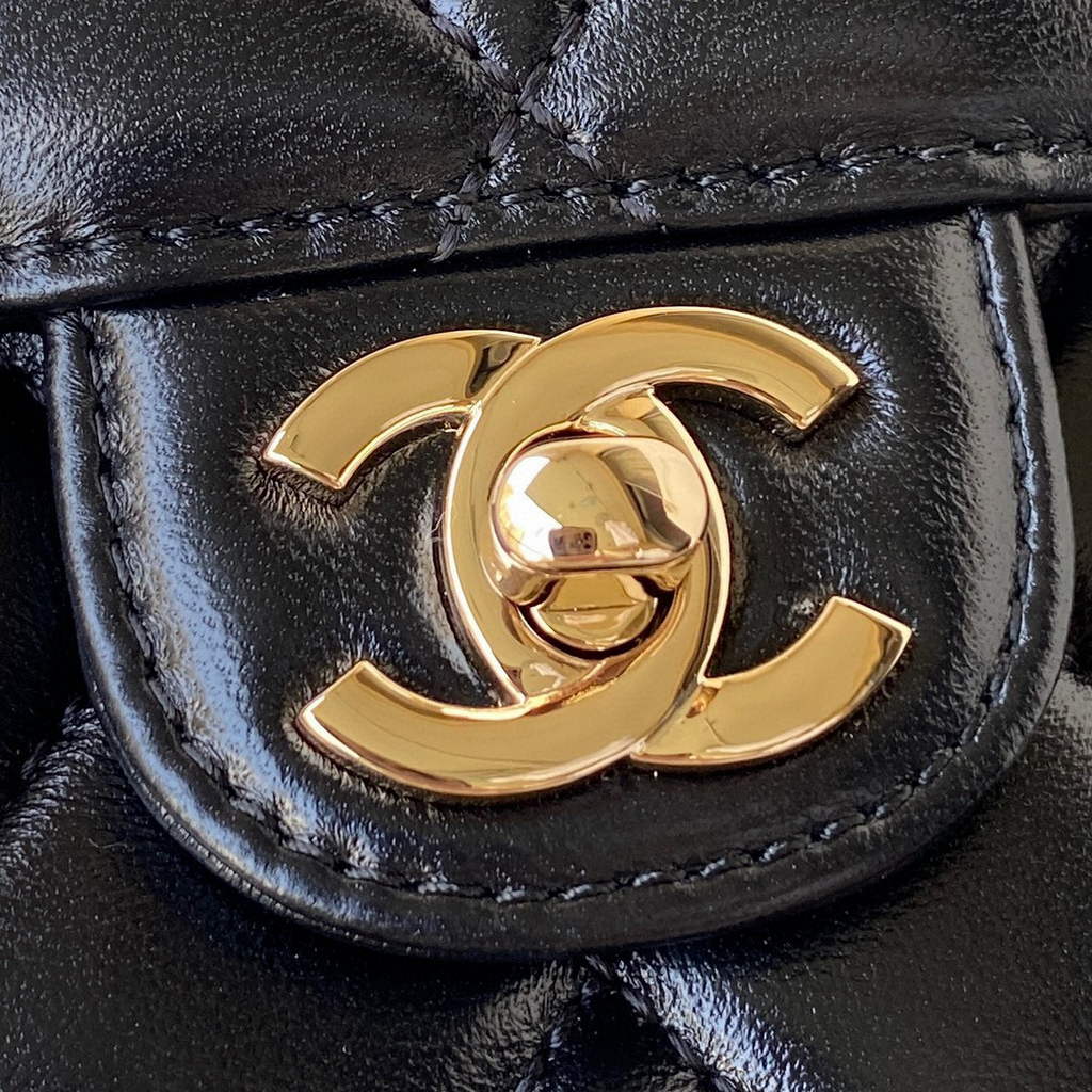 Chanel AS2927 Flap Bag Lambskin Black