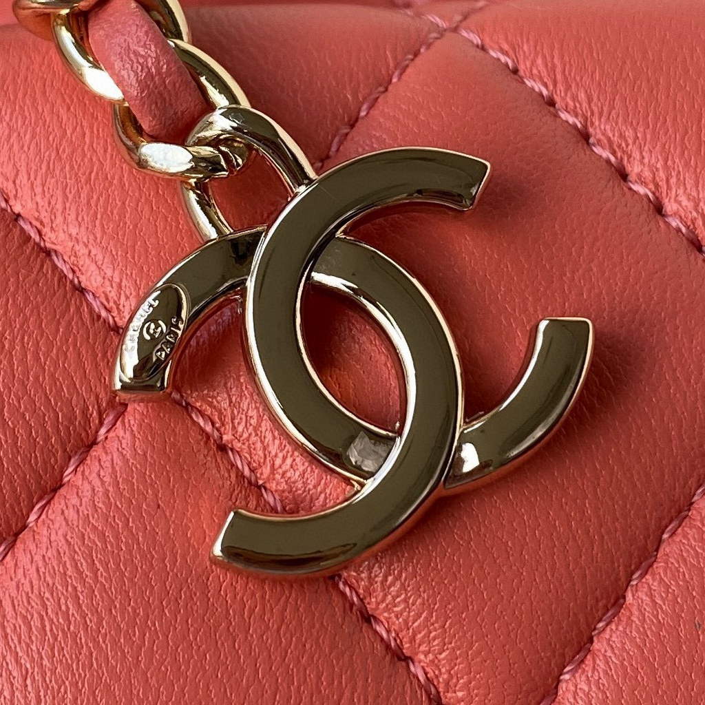 Chanel AS2927 Flap Bag Lambskin Pink
