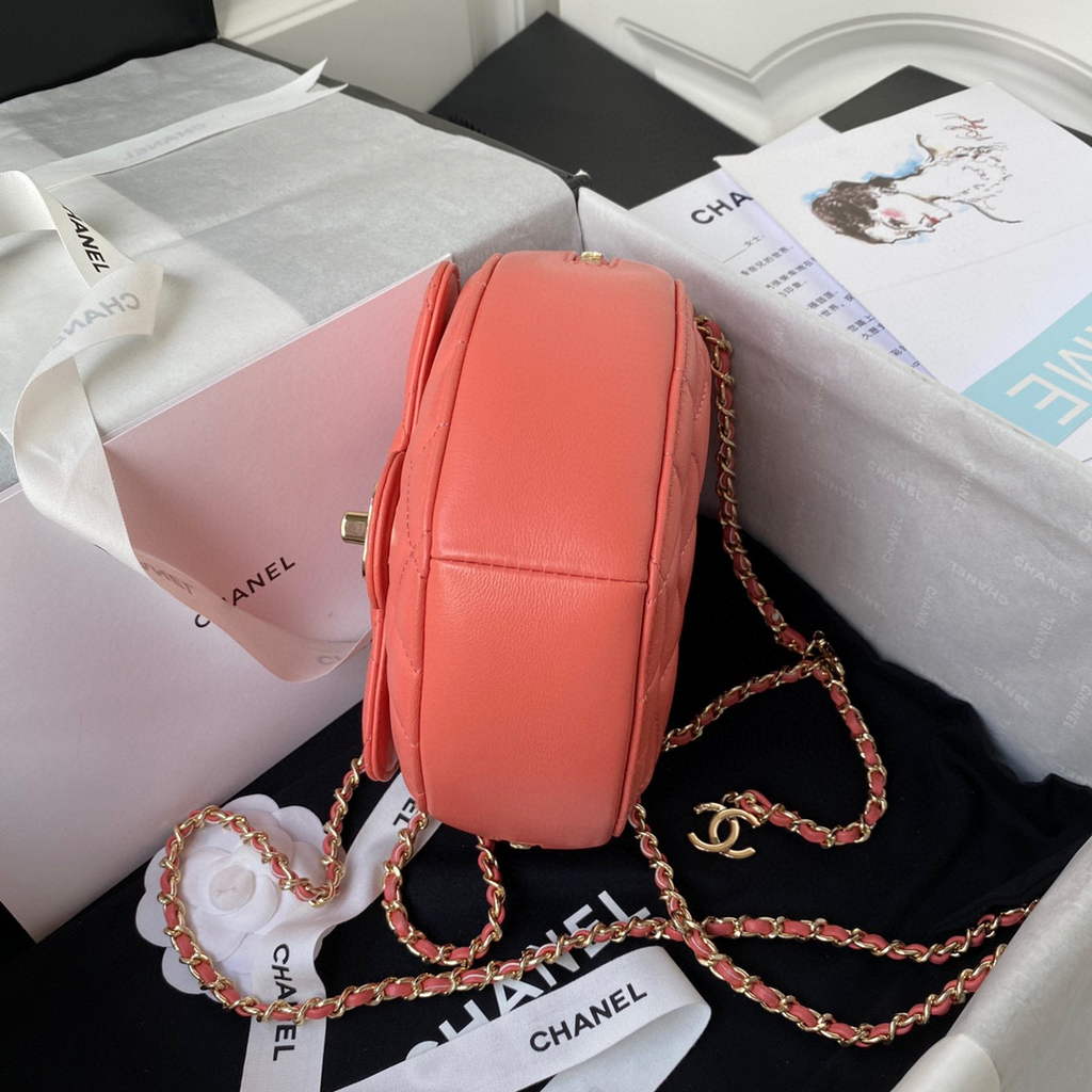 Chanel AS2927 Flap Bag Lambskin Pink